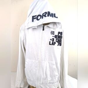 Formula One White Hoodie 76 CoaxBack To The 70s Motorsport XL